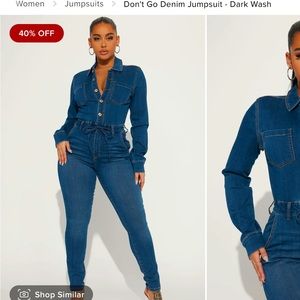 Denim jumpsuit